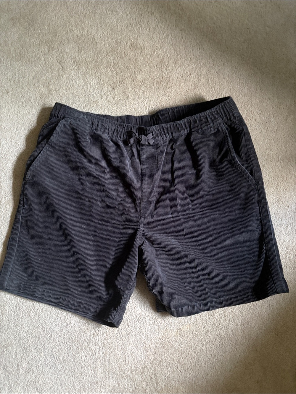 Katin Men's Corduroy Drawstring Shorts - Black